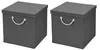 2 Stück Dunkelgrau Faltbox 30 x 30 x 30 cm Aufbewahrungsbox Produktbild-Vorschau 1