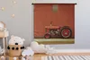 MuchoWow® Wandteppich Wandbehang Traktor - Scheune - Rot - Produktbild-Vorschau 4