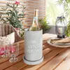 FRANK FLECHTWAREN Weinkühler Beton-Style, 2-teilig, Produktbild-Vorschau 6