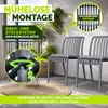Lot de 6 chaises de jardin tillvex® empilables et Voir les images du produit 4