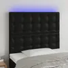 vidaXL LED Kopfteil Schwarz 80x5x118/128 cm Kunstleder -  Produktbild-Vorschau 8
