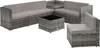 A modular rattan outdoor furniture set with a coffee table. Náhled obrázku produktu