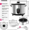 Rýžovar s parní vložkou, 1,8 l, funkce udržování teploty - Náhled obrázku produktu 16