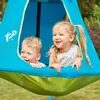Zelt-Schaukel OVNI Blau H190-250cm Produktbild-Vorschau 2