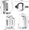 Duronic EK30 WE Wasserkocher 3000 Watt/Wasserkessel mit Produktbild-Vorschau 2