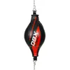 A black and red speed bag hanging from a rope against a white background. Anteprima dell’immagine prodotto