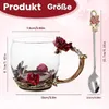 Teeglas Teetasse aus Glas Teetasse Kaffeetassen mit Produktbild-Vorschau 2