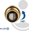 Close-up of a plumbing fitting with a rotation indicator. Náhľad obrázku produktu