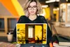 MuchoWow® Laptop Aufkleber Sticker Cover Tür - Gelb - Produktbild-Vorschau 5