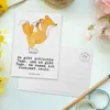 Mr. & Mrs. Panda Postkarte Fuchs Eiskunstläufer - Weiß - Produktbild-Vorschau 3