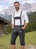 PAULGOS pantaloni tradizionali da uomo in pelle - braghe al Anteprima dell’immagine prodotto 6
