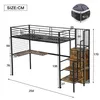 A diagram of a loft bed with dimensions indicated by numbers and lines. Anteprima dell’immagine prodotto