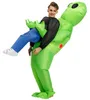 Costume gonfiabile alieno verde costume alieno divertente Anteprima dell’immagine prodotto 6