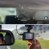 A collage showing a dashcam mounted on a car windshield and a hand holding a dashcam with its screen visible. Produktbild-Vorschau