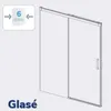 Duschwand mit Schiebetür GLASÉ weiß - 140 cm mit Produktbild-Vorschau 8