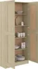 An open cabinet filled with dishes and decorative items. Produktbild-Vorschau