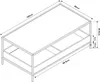 Table basse 'Belana' 100 x 48 x 39 cm Table de salon avec 2 Voir les images du produit 4