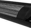 Close-up view of a black electric heater. Produktbild-Vorschau