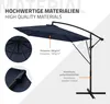 ML-Design Ampelschirm Ø 330 cm Navy-Blau Alu Rechteckig, Produktbild-Vorschau 8