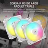 Pack de 3 ventilateurs CORSAIR RS120 120 mm ARGB - Blanc Voir les images du produit 2