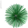A top-down view of a green chimney brush with its bristles spread out. Produktbild-Vorschau