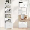 Bücherregal mit Schublade, Standregal, 6 Ebenen, 33 x 24 x Produktbild-Vorschau 4