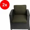 Cuscini da giardino per polyratanen set di 2 cuscini di Anteprima dell’immagine prodotto 1