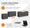 ML-Design cassonetto per rifiuti 2er con tetto vegetale, Anteprima dell’immagine prodotto 6