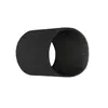 A black foam filter tube on a white background. Produktbild-Vorschau
