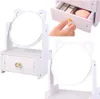 Lean Mini Toilette Make-Up Spiegel Schublade Ohren Aus Holz Produktbild-Vorschau 4