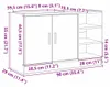 vidaXL Koupelnová skříňka Artisan dub 90 x 29 x 55 cm Náhled obrázku produktu 7