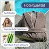 Flauschiger Bademantel mit Kapuze und Schallkragen Produktbild-Vorschau 2