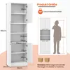 A diagram showing the dimensions and load capacity of a white cabinet, with a silhouette of a person for scale. Podgląd zdjęcia produktu