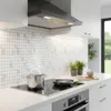 Spritzschutz Folie Küche Mosaikmuster Weiß/Silber 70 x 45 Produktbild-Vorschau 2