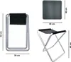 2in1 Campingtisch Campinghocker Campingstuhl klappbar Alu Produktbild-Vorschau