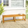 vidaXL Zahradní lavice 150x35x45 cm z masivního dřeva Náhled obrázku produktu 2