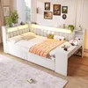 Tweepersoonsbed 140x200 cm met bureau en 2 laden, Productafbeelding-voorbeeld 2