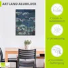 ARTland Wandbild Alu für Innen & Outdoor Seerosen. Detail. Produktbild-Vorschau 3