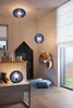 EGLO Tischlampe Fabella, Nachttisch Stahl in blau, Holz in Produktbild-Vorschau 3