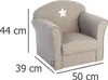 Klassischer Sessel für Kinder - Baumwolle, taupe Farbe Produktbild-Vorschau 4