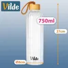 Vilde | Bouteille d'eau en verre 750 ml - Gourde en verre Voir les images du produit 5