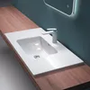 Mai&Mai Einbauwaschbecken Mineralguss Weiß 100x48x12cm Produktbild-Vorschau 5