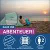 Bestway® Pavillo™ Pop-Up Strandmuschel Beach Quick 2 Tent Produktbild-Vorschau 3