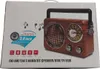 Přenosné dobíjecí retro rádio, Bluetooth, USB, FM AUX, MP3 Náhled obrázku produktu 3