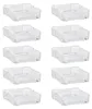10x Glas Aschenbecher eckig 10 x 10 cm Tisch Ascher Produktbild-Vorschau 1