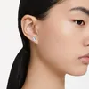 SWAROVSKI orecchini a perno da donna cigno bianco rodiato Anteprima dell’immagine prodotto 5