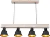 Hängeleuchte, Balken natur, schwarz-matt, L 85 cm, GÜNTHER Produktbild-Vorschau 10