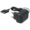 A black power adapter with a European plug and a unique connector for a phone charging station. Produktbild-Vorschau