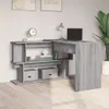 vidaXL Bureau d'angle Gris Sonoma 200x50x76 cm Bois Voir les images du produit 3