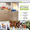 Juskys Beer Pong Tisch - klappbar - Trinkspiel Set inkl. Produktbild-Vorschau 3